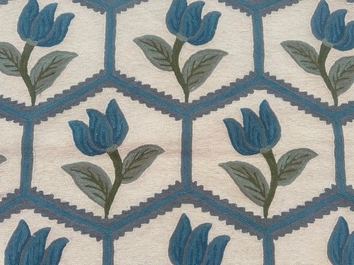 Vintage French Style Aubusson Rug Needlepoint Stunning Rug 3x5 ft Free Ship - Picture 4 of 7