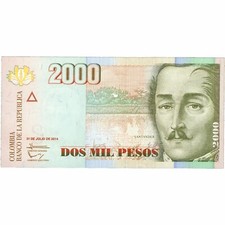2014 Colombia 2000 Pesos Banknote (BAN426-)