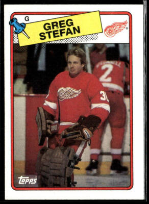 1988-89 Topps #68 Greg Stefan Detroit Red Wings Hockey Card | eBay