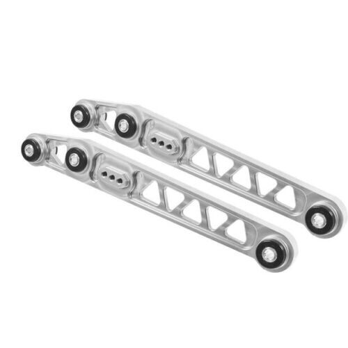 Silver Rear Billet Aluminum Lower Control Arms For 96-00 Honda Civic Si SiR EK - Picture 2 of 9