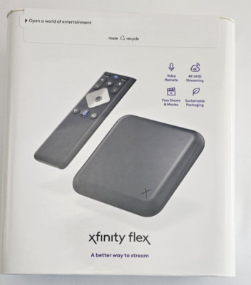 Xfinity Flex 4K Ultra HD Streaming TV Box with Voice Remote   Brand New