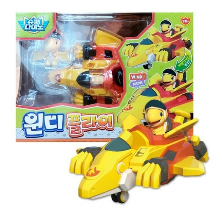 Super Dino Vehicle Windy Fly Rescue Transforming Car Toy Superdino