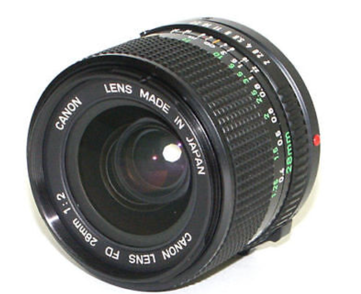 USED Canon New FD NFD 28mm F2 MF Wide Angle Prime Lens from Japan