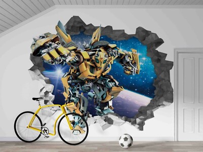 3D Roboter Weltraum Tapete Wandbild Ablösbar Selbstklebend 1655