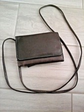 Brown Leather Crossbody Small Phone Case Wallet Size 5.5x4x1