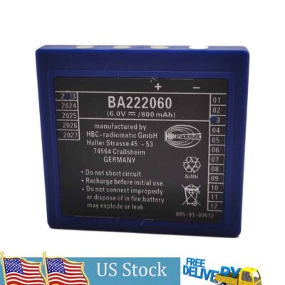 BA222060 FUB3A Battery HBC FUB3A NiMH 800mAh 6V Rechargeable Battery New