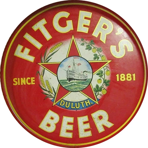 Vintage Fitgers Duluth Beer Ad Reproduction Metal Sign FREE SHIPPING