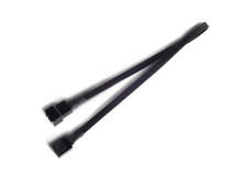 Silverstone CPF03 All Black Sleeved PWM Fan Power Extension Cable