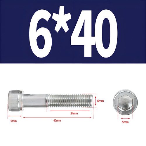 M6 DIN 912 Zylinderschrauben Innensechskant Zylinderkopf Edelstahl A2 A4 VA M6x - Bild 16 von 31