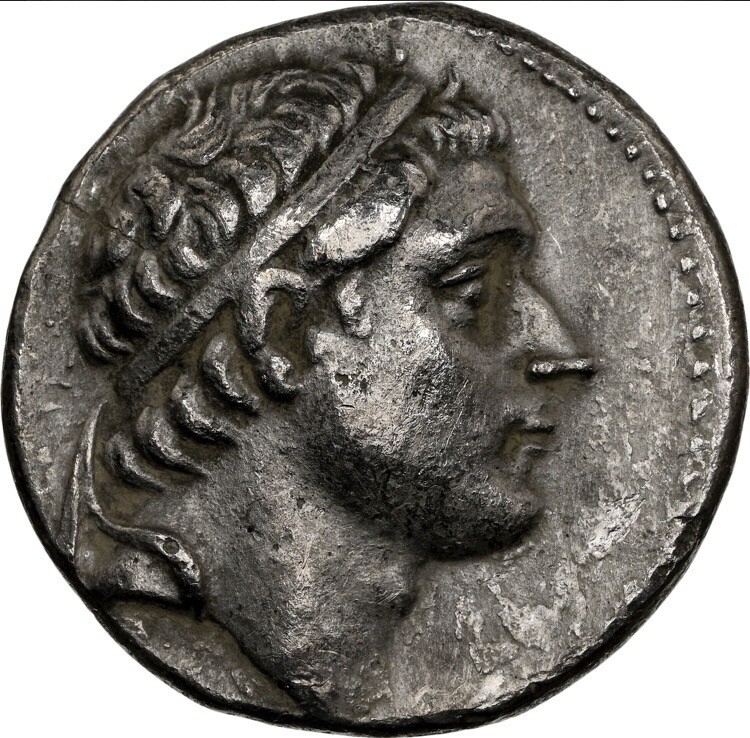 Antiochus III アンティオコス3世　NGC Choice AU Antiochos (Antiochus) III The Great Tetradrachm NGC CH VF SC