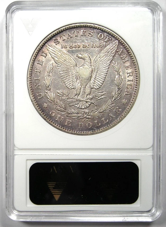 1891-CC Morgan Dollar $1 Carson City Coin - ANACS AU Detail / Net XF45 - Rare! - Image 3 of 4