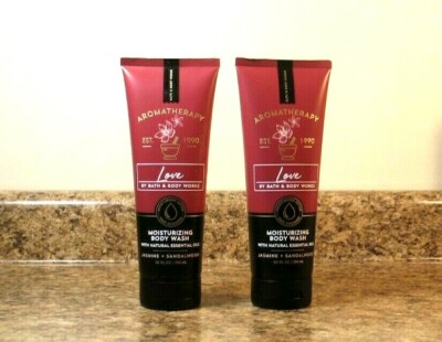 Bath Body Works Aromatherapy LOVE Body Wash Jasmine Sandalwood LOT Of 