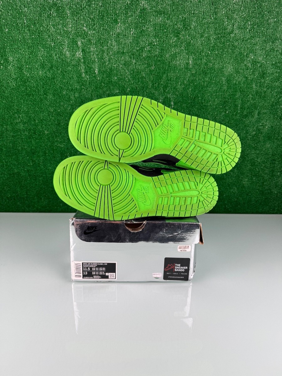 Size 11.5 - Nike Air Rubber Dunk x Off-White Low Green  display picture 3