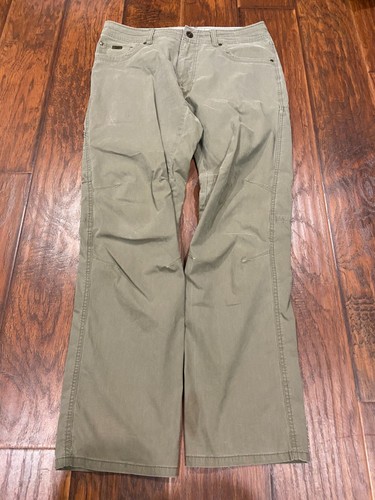 Kuhl Revolvr Pants Mens Size 33 33x32 Khaki Beige Hiking Outdoors