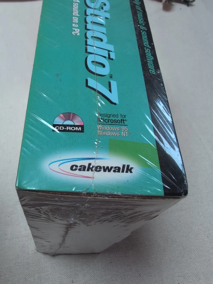 Cakewalk Home Studio 7 NEW in BIG SEALED Windows 95 Windows NT Cd Rom - Image 4 of 4