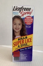 Licefreee Spray, Instant Head Lice Treatment spray Bottle , 6-Oz