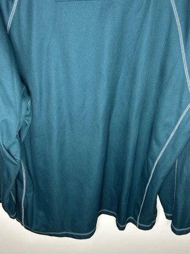 Antigua Desert Dry XL Quarter Zip Golf Pullover Teal Polyester Lightweight Y2K image 11