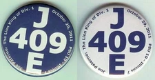 Commemorative Joe Paterno pinback buttons