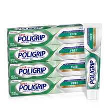 Poligrip Free Denture Adhesive Cream, Strong ...