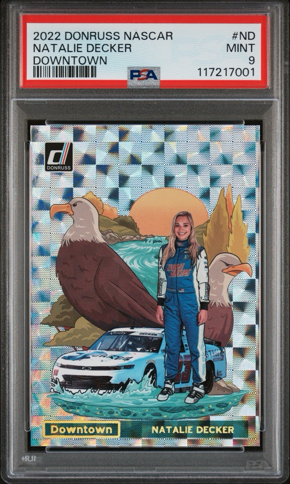 2022 Panini Racing Donruss Natalie Decker Downtown #ND PSA 9