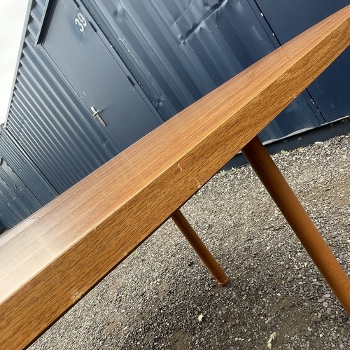Mid Century Schreiber Teak Veneer Extendable Dining Table, Retro Vintage Design - Picture 12 of 18