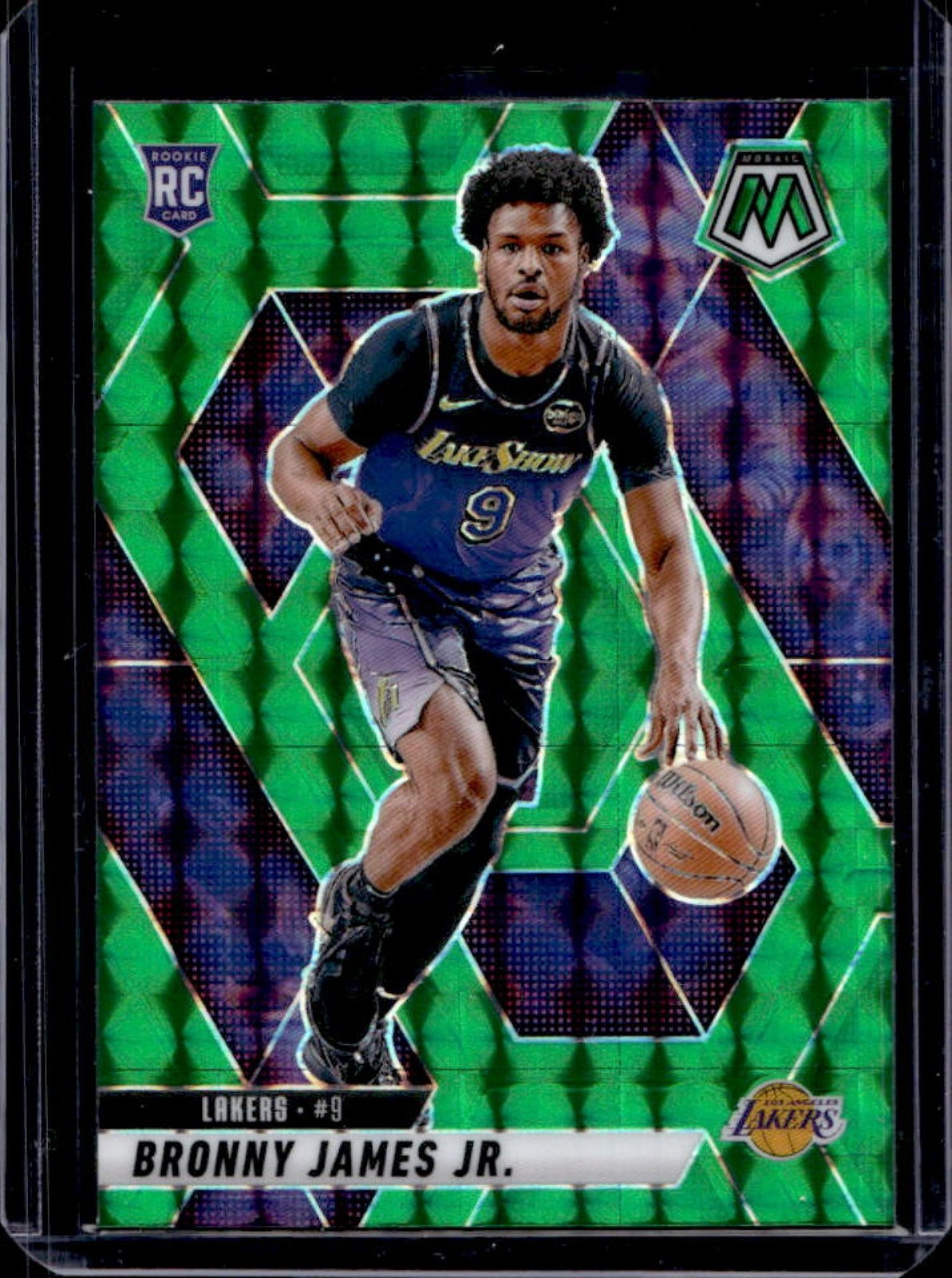 2024-25 Mosaic Bronny James Jr. RC Green Rookie #214 Lakers