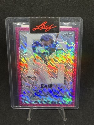 BRADEN MONTGOMERY 2020 Leaf Perfect Game Classic PROOF PINK MARBLE AUTO 1/1 COA