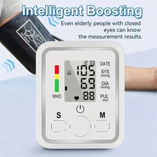 Digital Blood Pressure Monitor Automatic Arm BP Cuff Heart Rate Tensiometer