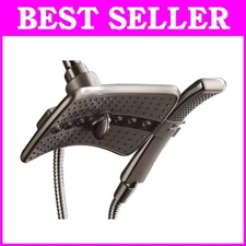 Brushed Nickel Shower Head Combo - Easy Install