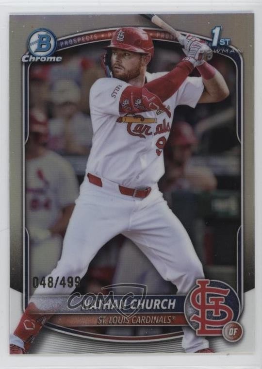 2025 Bowman Chrome Prospects Refractor /499 Nathan Church #BCP-192 14md