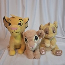 3 Disney Lion King Plush Stuffed Animals Baby Simba Nala Kohls Disney Store