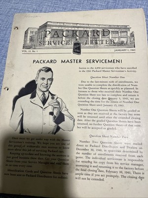 Packard Service Letters 1941 January-August
