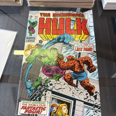 INCREDIBLE HULK #122 THING vs HULK! 1969 Silver Age Marvel Classic