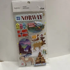 Recollections NORWAY Scrapbooking Dimensional Stickers Aurora Borealis