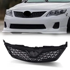 For 2011 2012 2013 Toyota Corolla Altis JDM ZR6 Style Front Grille Matte Black