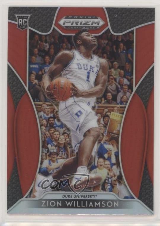 2019-20 Panini Prizm Draft Picks Red Prizm Zion Williamson #1 0t1