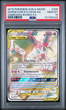 PSA10 (2019 POKEMON S&M UNBROKEN BONDS #205 GARDEVOIR/SYLVEON GX UNBROKEN BONDS) on eBay
