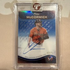 2024 Topps Pristine Production Auto Blue Refractor #PPA-CM Chas McCormick /75