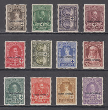 GUINÉE ESPAGNE 1926 NEUF MNH EDIFIL 179-190 SCOTT B1-B12 LOT 1