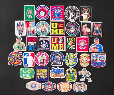John Cena Inspired Stickers WWE Decals You Can t See Me Never Give Up Farewell