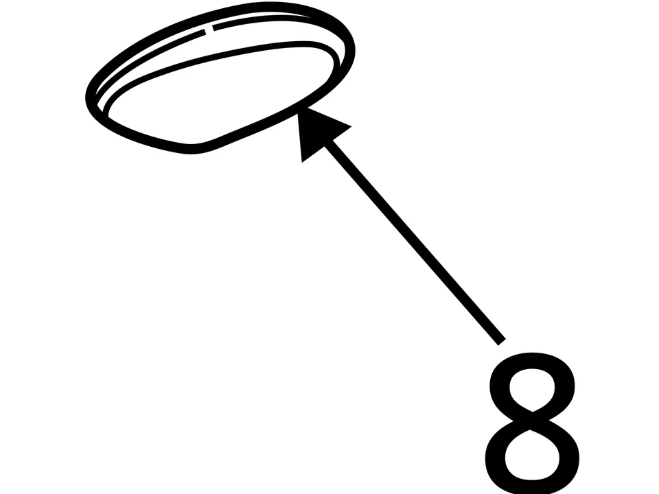 1999-2005 PONTIAC OLDSMOBILE GRAND AM ALERO LAMP ASM DM & RDG MED PEWT 22619083 - Image 4 of 4