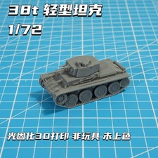 3D-printed 1/72 Slovak PzKpfw 38 t tank unpainted model kit