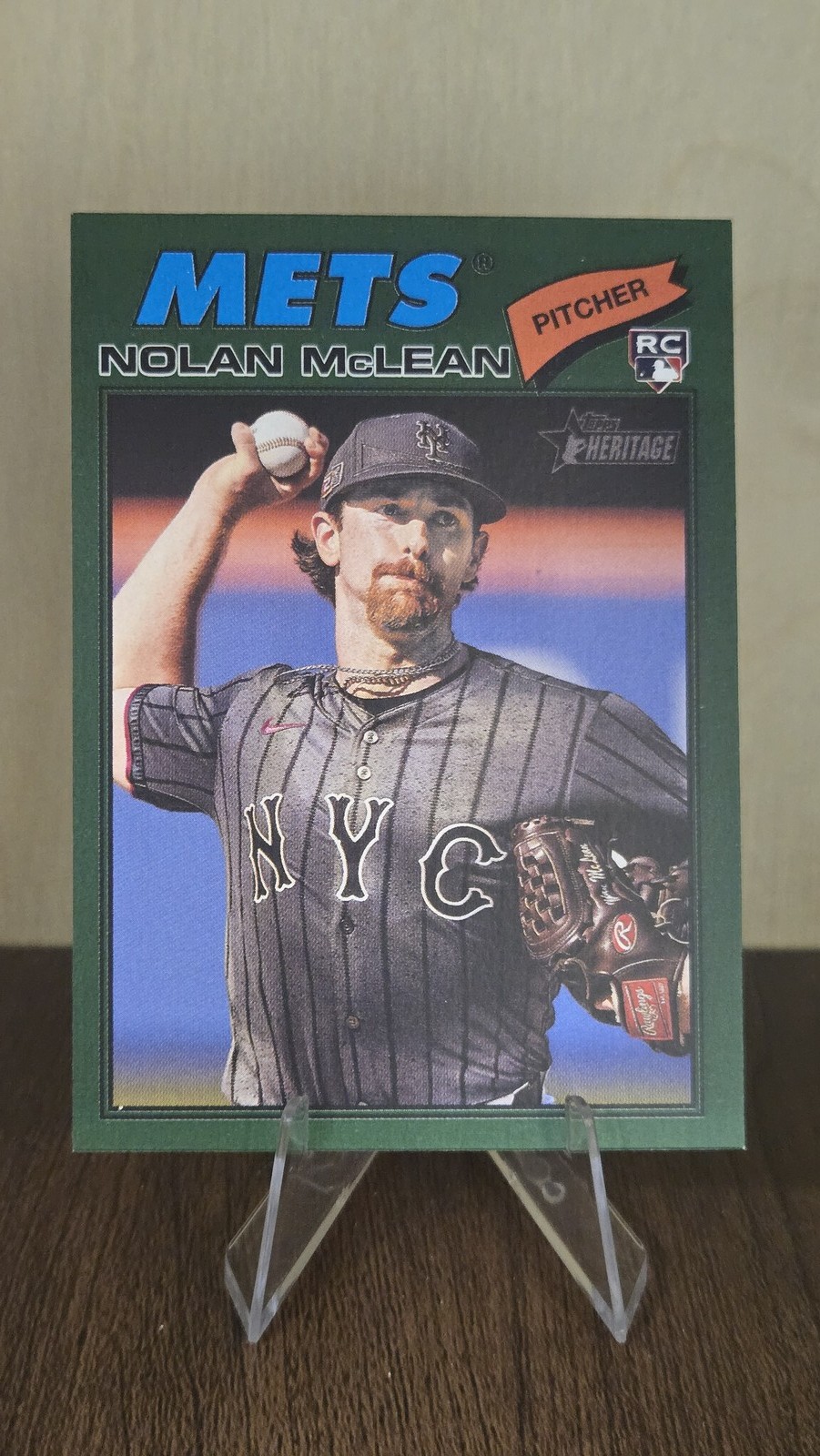 2026 Topps Heritage #150 Nolan McLean Dark Green