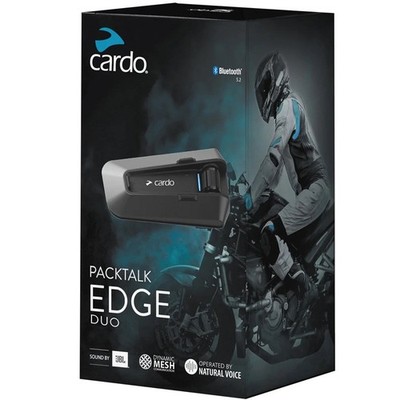 Cardo Packtalk Edge Duo Motorcycle Bluetooth Communication System - PT200101