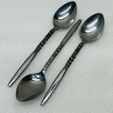 Lot/Set of 3‼ HTF‼ Everbrite Premier Stainless EVS39 6.5" Teaspoons Japan • G‼