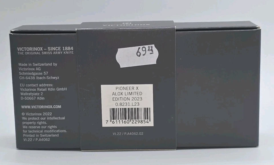 Navaja suiza VICTORINOX Pioneer X Alox EDICIÓN LIMITADA 2023 amarilla Foto 4 de 4