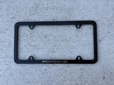 Porsche License Plate Frame Black