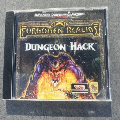 Advanced Dungeons & Dragons Dungeon Hack PC CD-ROM SSI TSR Forgotten Realms DOS