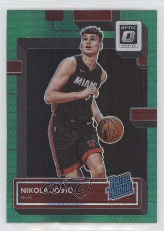 2022 Panini Donruss Optic Rated Rookie Hyper Green Prizm Nikola Jovic #224 4z8