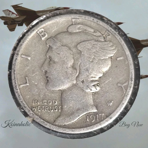 1917 S Mercury Dime 10c 90% Silver XF Condition, Pulled From Storage Fast 🚢